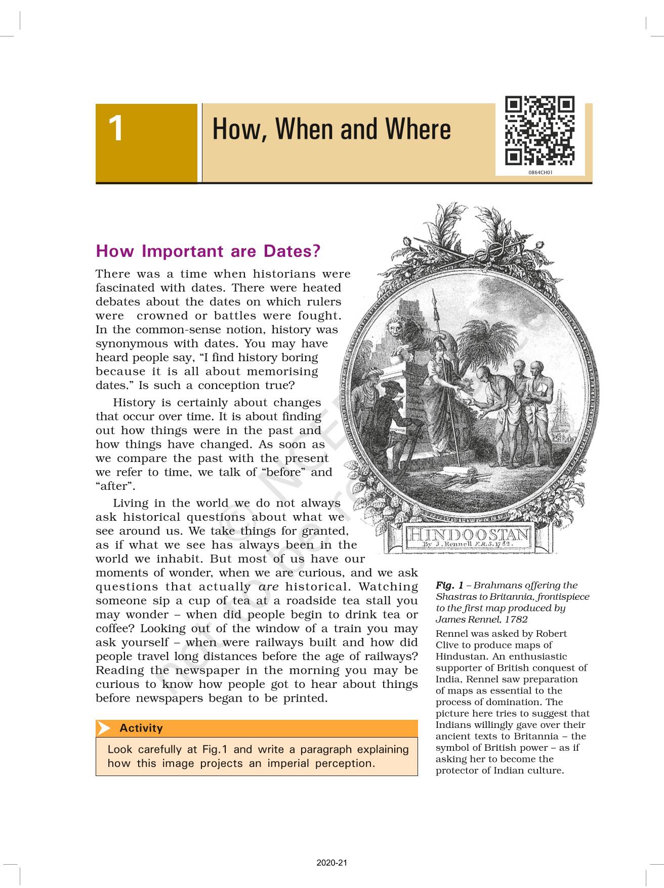 How when and where ncert book of class 8 history part i